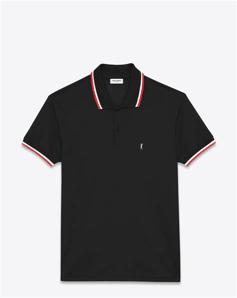 ysl black polo shirt|yves Saint Laurent men's shirt.